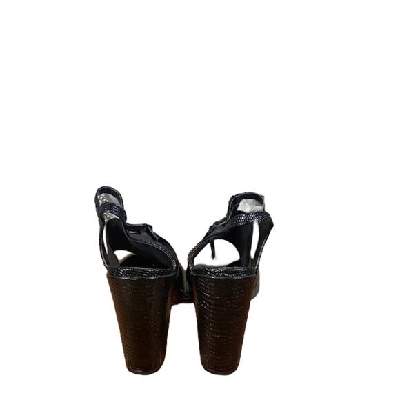 Charles David Gray Suede Leather Cap Toe Ankle Strap Chunky Heels Women Sz 6 - Picture 5 of 11